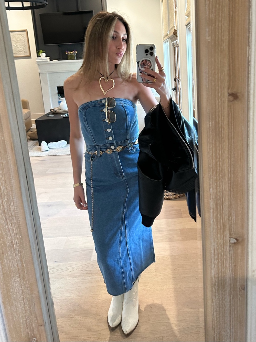 Denim Midi dress